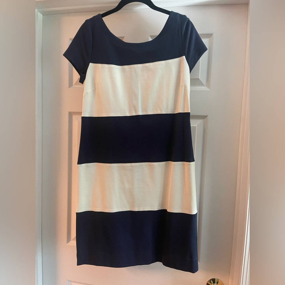 NWT Banana Republic Striped Navy Dress